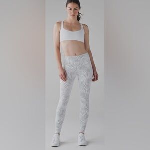 LULULEMON WUNDER UNDER HIGH RISE INSPIRE TIGHT II IN PALM LEGGINGS